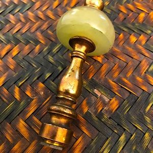 Vintage Jade Lampshade Finial.